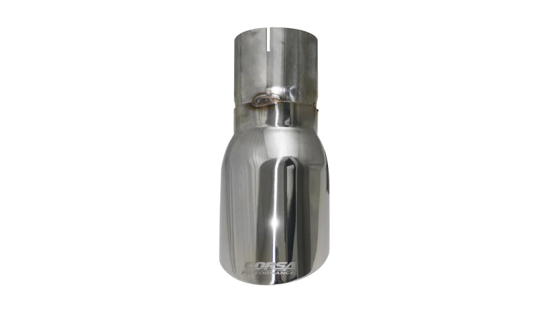 Corsa Single Universal 3.0in Inlet / 4in Outlet Polished Pro-Series Tip Kit - Image 2