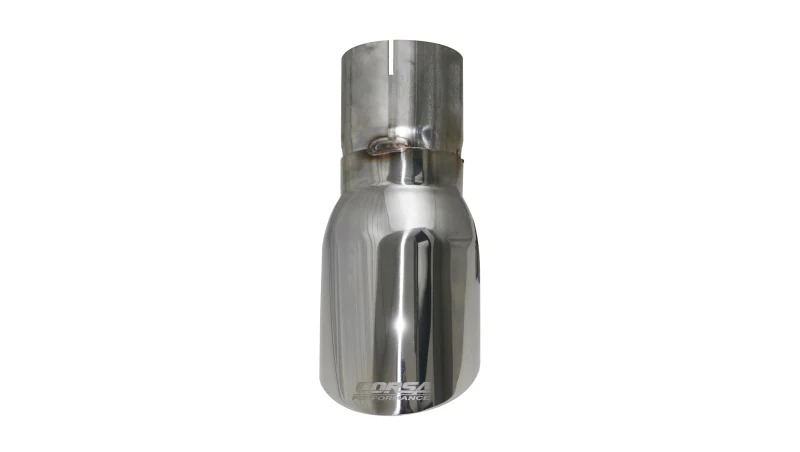 Corsa Single Universal 3.0in Inlet / 4in Outlet Polished Pro-Series Tip Kit - Image 5
