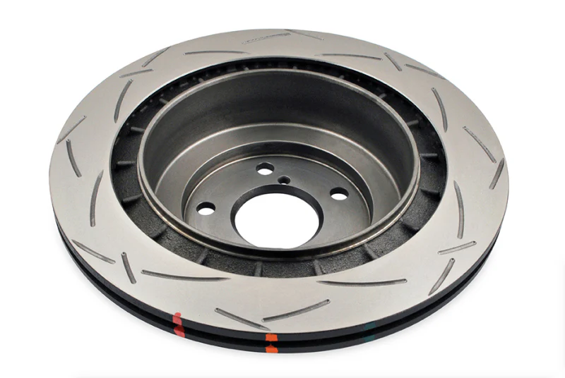 DBA 01-07 Subaru WRX / 05-07 Subaru Forester XT Rear Slotted 4000 Series Rotor - Image 2