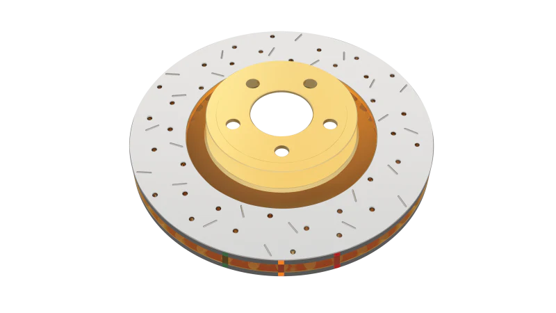 DBA 06-07 WRX / 05-08 LGT Rear Drilled & Slotted 4000 Series Rotor - Image 4