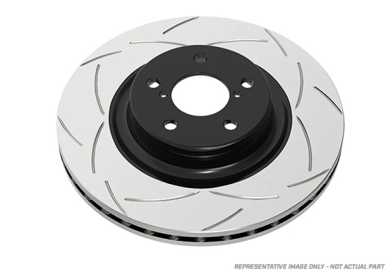 DBA 08-15 Mitsubishi EVO X Street T2 Slotted Rear Brake Rotor