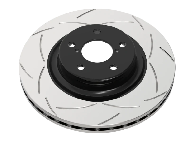 DBA 08-15 Mitsubishi EVO X Street T2 Slotted Rear Brake Rotor - Image 4