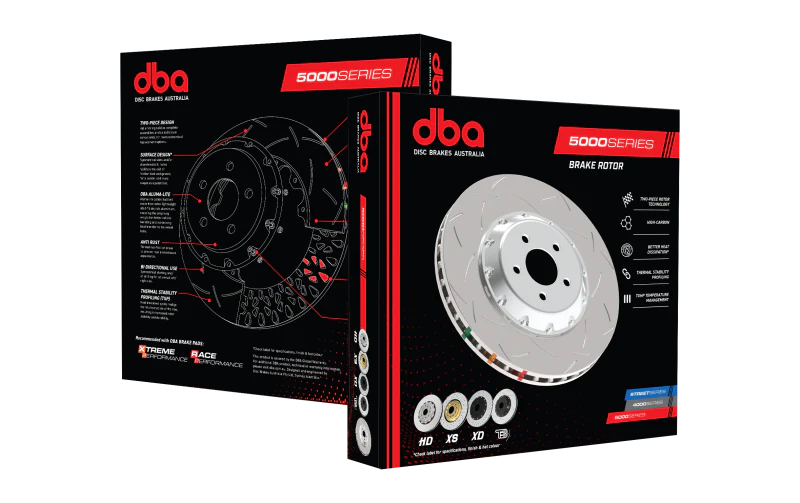 DBA 97-04 Corvette C5/C6 Front Slotted 5000 Series 2 Piece Rotor Assembled w/ Black Hat - Image 4