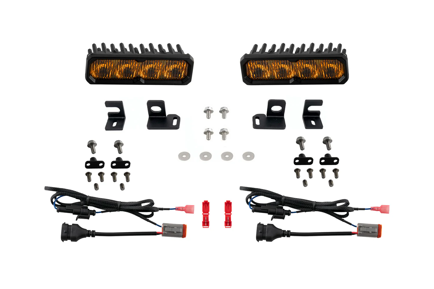 24+ Tacoma/25+ 4Runner Fog SS6 Pro LED Kit Yellow