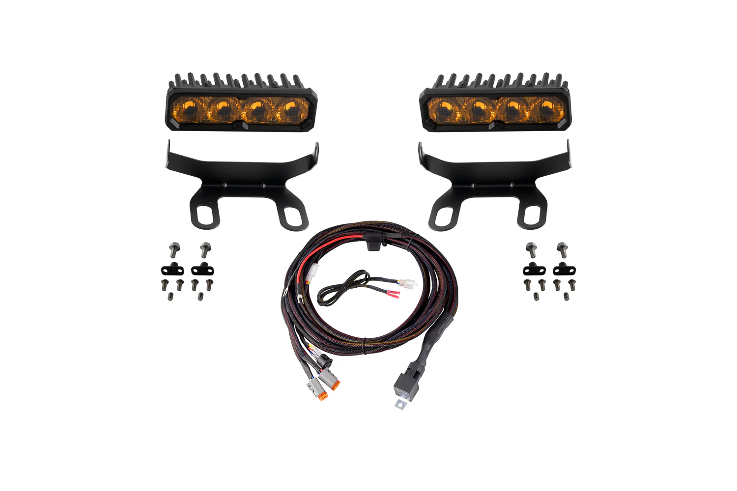 Ram 2013-2018 Standard SS6 Pro LED Kit Yellow Driving