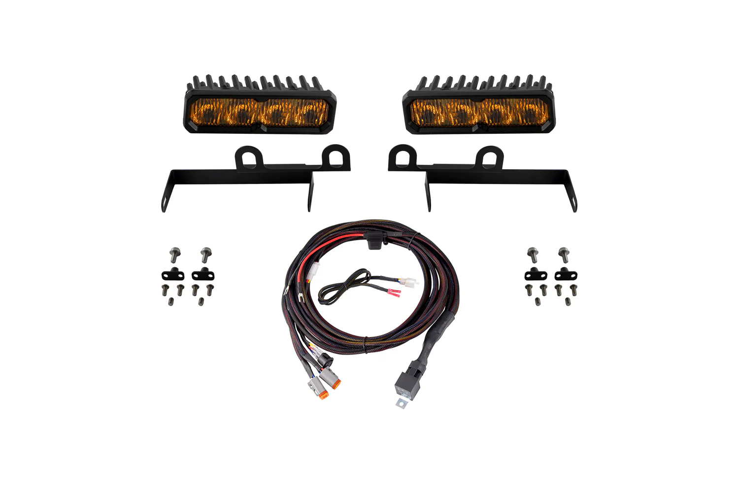 Ram 2013-2018 SportExpress SS6 Pro LED Kit Yellow Fog