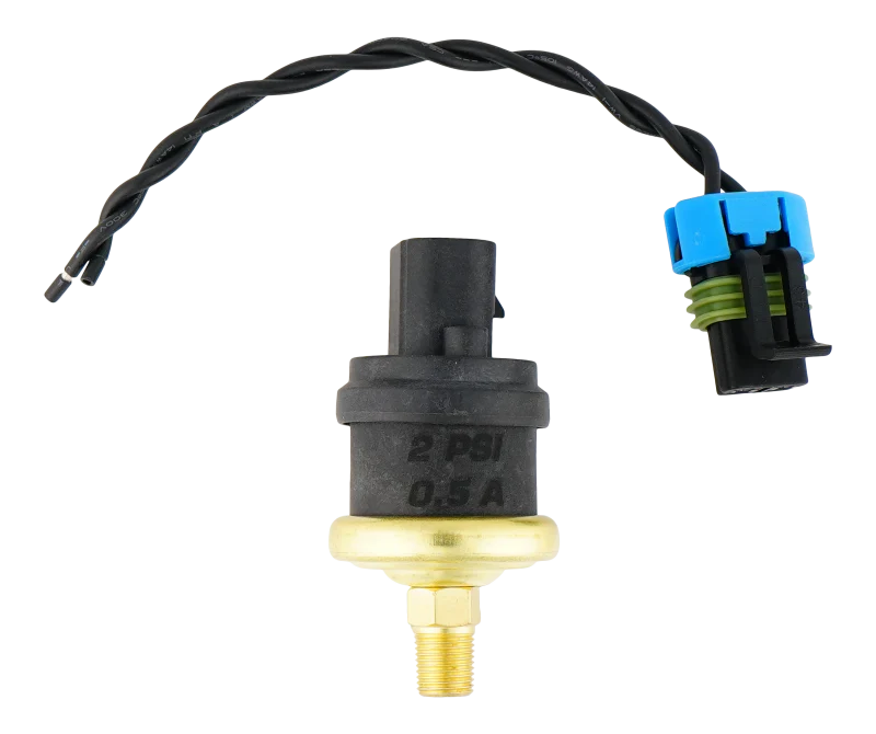 DeatschWerks 2psi 1/8th NPT Adjustable (1-3psi) Hobbs Switch with Pigtail (0.5A)