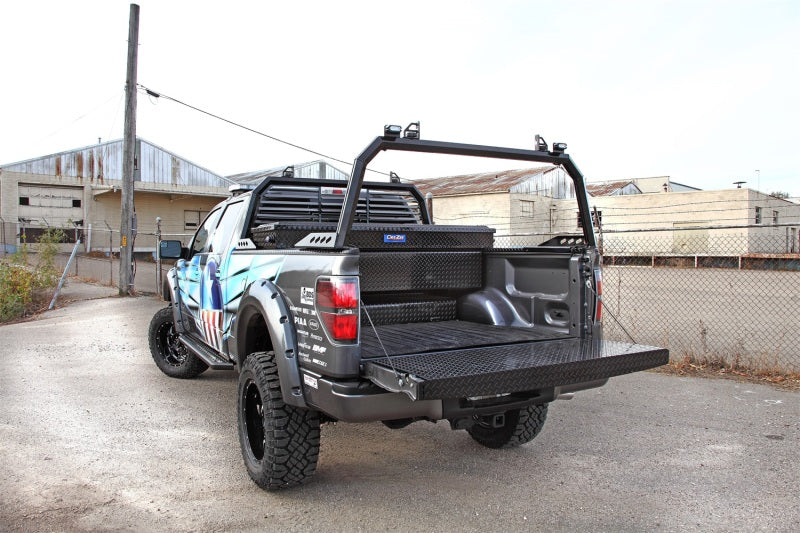 Dee Zee 17-23 Ford SuperDuty Tailgate Protector Full Black-Tread - Image 3