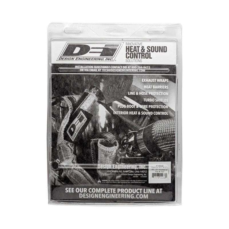 DEI Titanium 4in Knit Exhaust Sleeve - 12in - Image 10