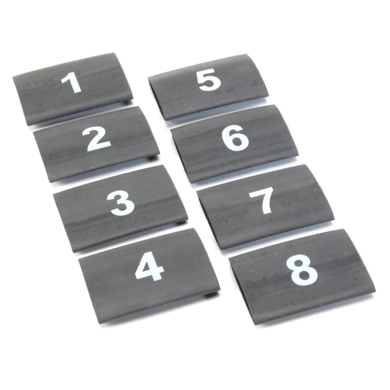 DEI Wire Markers 8pc Set Numbered 1-8 - Black - Image 3