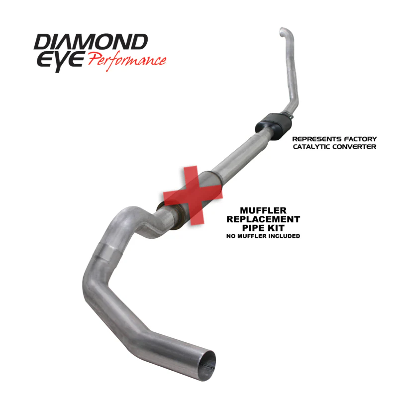 Diamond Eye KIT 5in TB MFLR RPLCMENT PIPE SGL ALUM 94-97 5 7 3L F250/F350 PWRSTROKE NFS W CARB STDS - Image 3