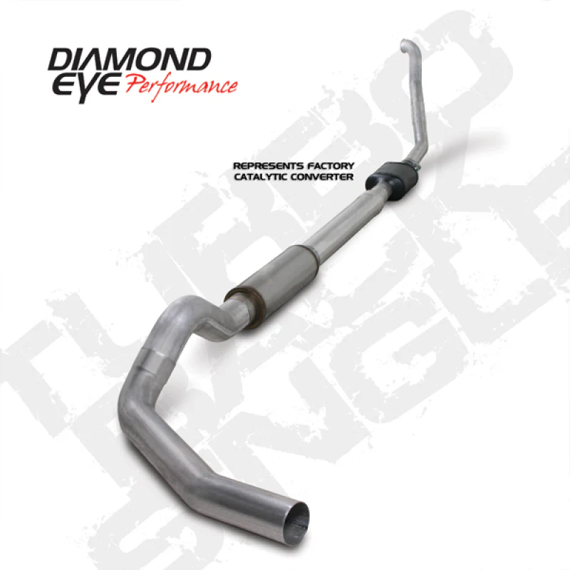 Diamond Eye KIT 5in Turbo Back SGL AL: 94-97 FORD 7.3L F250/F350 PWRSTROKE NFS W/ CARB EQUIV STDS - Image 2