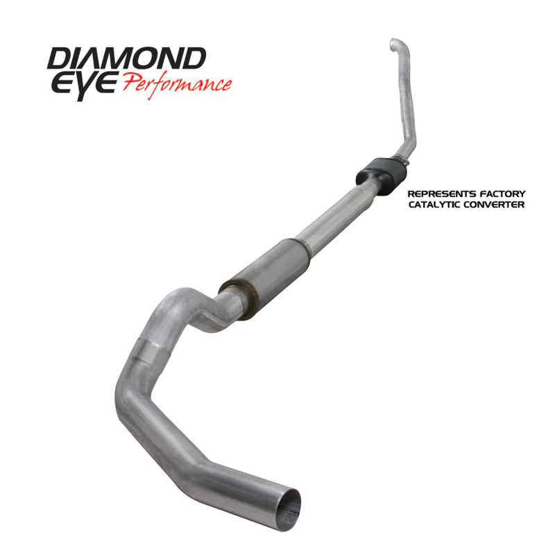 Diamond Eye KIT 5in Turbo Back SGL AL: 94-97 FORD 7.3L F250/F350 PWRSTROKE NFS W/ CARB EQUIV STDS - Image 3