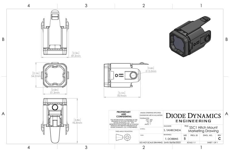 Diode Dynamics HitchMount LED Pod Reverse Kit for 2019-2025 GMC Sierra 1500 - Image 5