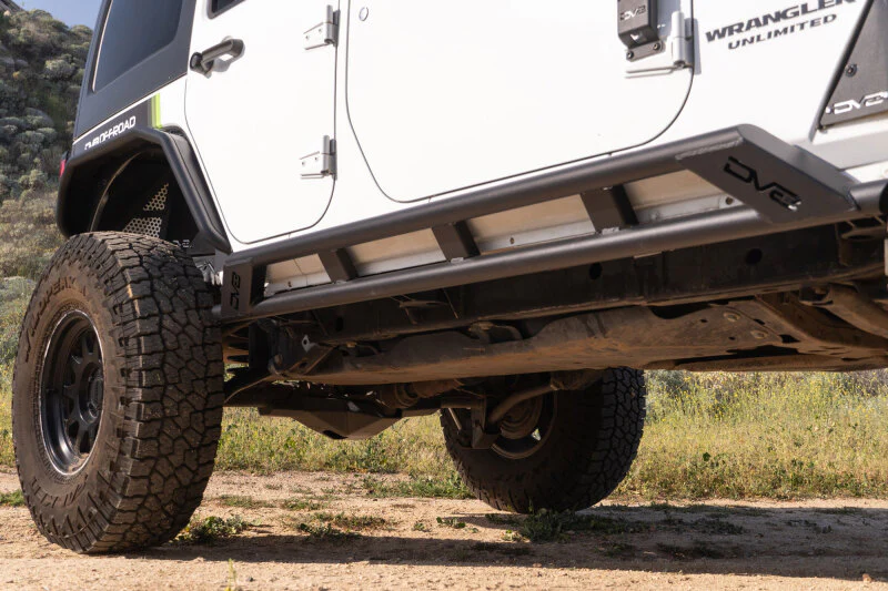 DV8 Offroad 2007-2018 Jeep Wrangler JK 4-Door Rock Sliders - Image 12