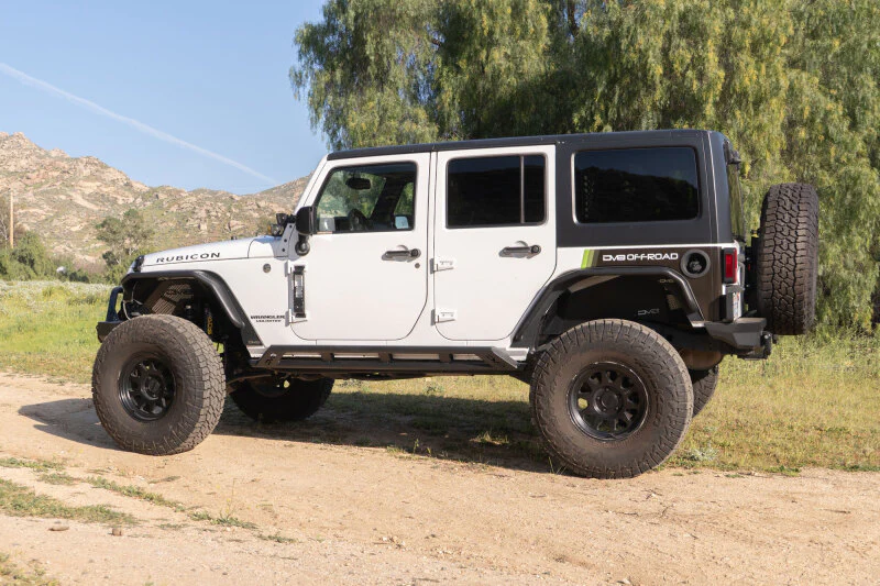 DV8 Offroad 2007-2018 Jeep Wrangler JK 4-Door Rock Sliders - Image 9