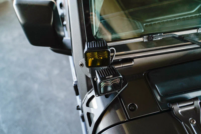 DV8 Offroad 2018+ Jeep Wrangler JLO A Pillar Dual Light Pod Mounts - Image 4