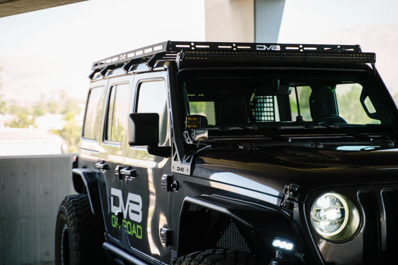 DV8 Offroad 2018+ Jeep Wrangler JLO A Pillar Dual Light Pod Mounts - Image 8