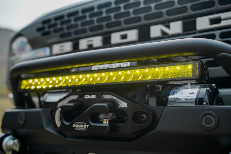 DV8 Offroad 20In Elite Series Amber LED Light Bar - Single Row - Image 4