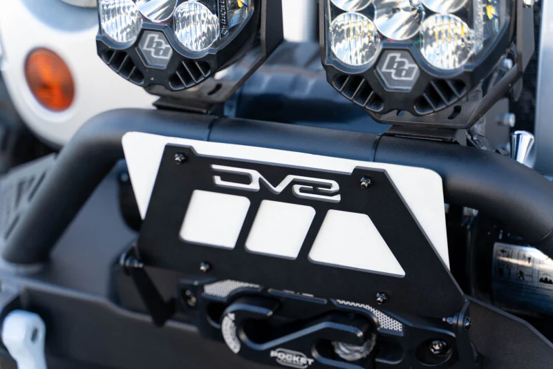 DV8 Offroad Fairlead Mounted Flip-Up License Plate Bracket - Image 17