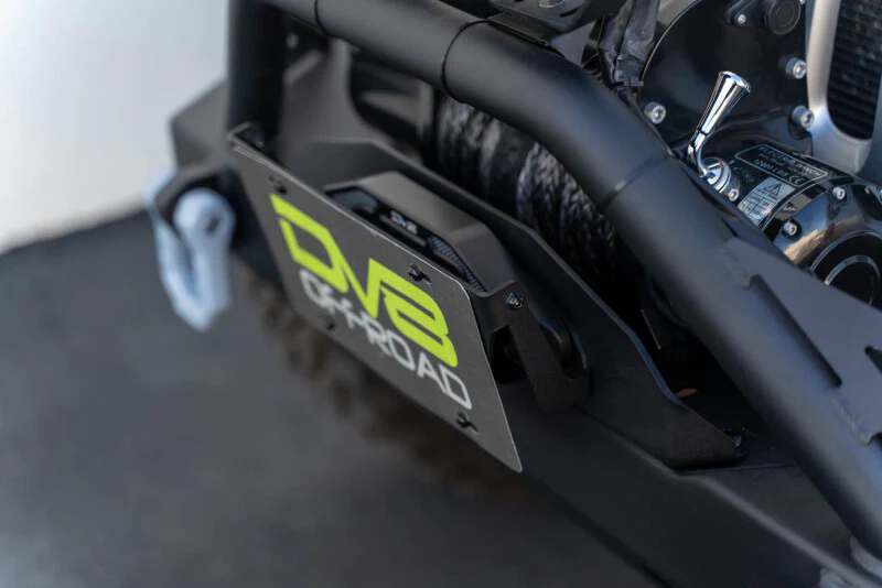 DV8 Offroad Fairlead Mounted Flip-Up License Plate Bracket - Image 5