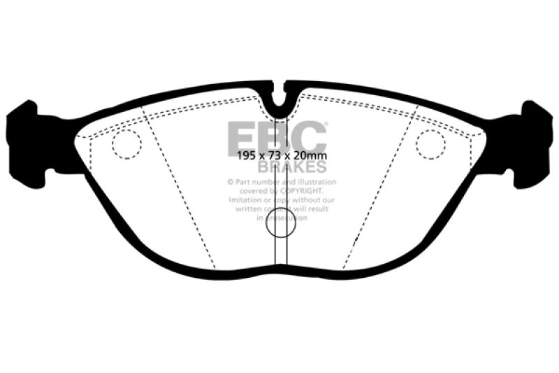 EBC 04-06 Audi TT Quattro 3.2 Bluestuff Front Brake Pads - Image 2