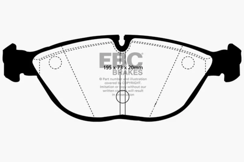 EBC 04-06 Audi TT Quattro 3.2 Bluestuff Front Brake Pads - Image 4