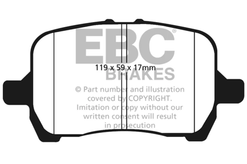 EBC 04-06 Chevrolet Cobalt 2.0 Supercharged Yellowstuff Front Brake Pads - Image 2