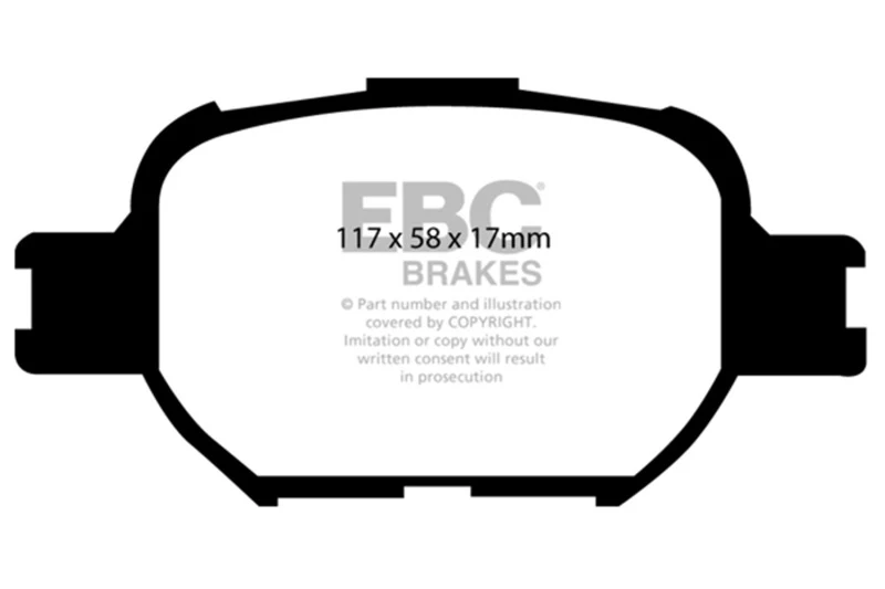 EBC 04-10 Scion TC 2.4 Greenstuff Front Brake Pads - Image 2