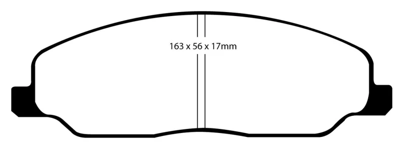 EBC 05-10 Ford Mustang 4.0 Bluestuff Front Brake Pads - Image 2