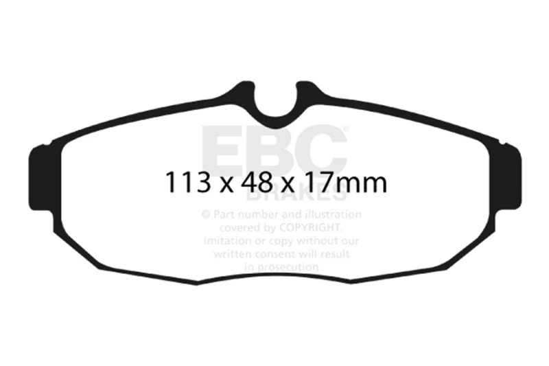 EBC 05-10 Ford Mustang 4.0 Redstuff Rear Brake Pads - Image 2