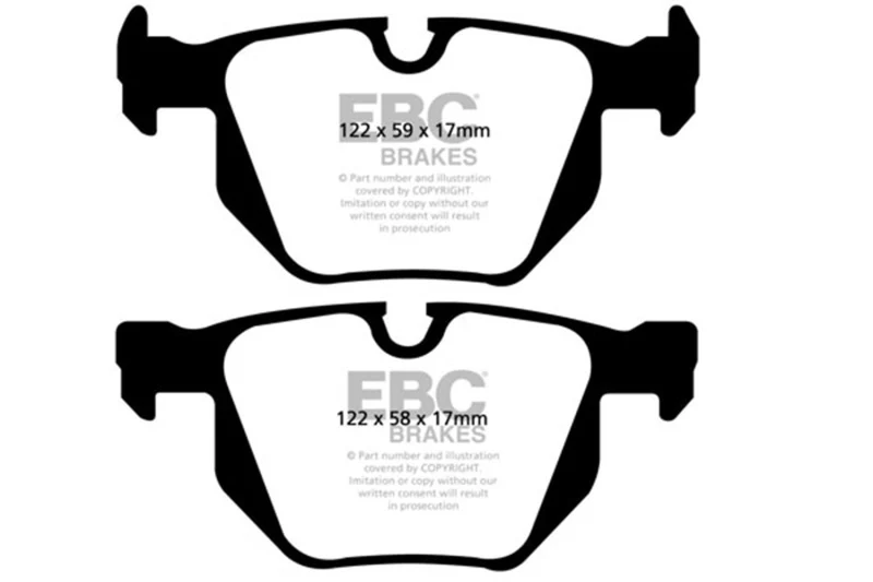 EBC 07-10 BMW X5 3.0 Redstuff Rear Brake Pads - Image 2