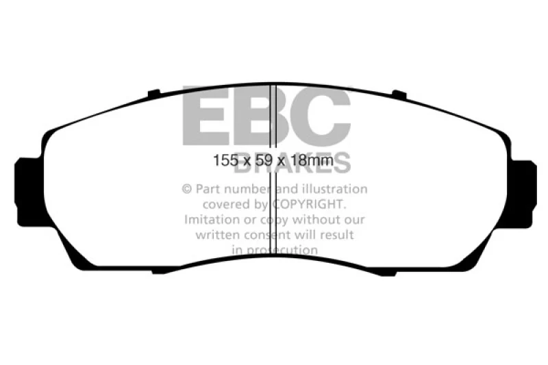 EBC 07-11 Honda CR-V 2.4 Greenstuff Front Brake Pads - Image 2