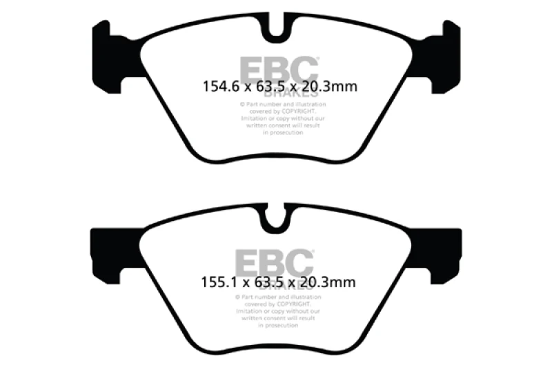 EBC 09+ BMW Z4 3.0 (E89) Redstuff Front Brake Pads - Image 2