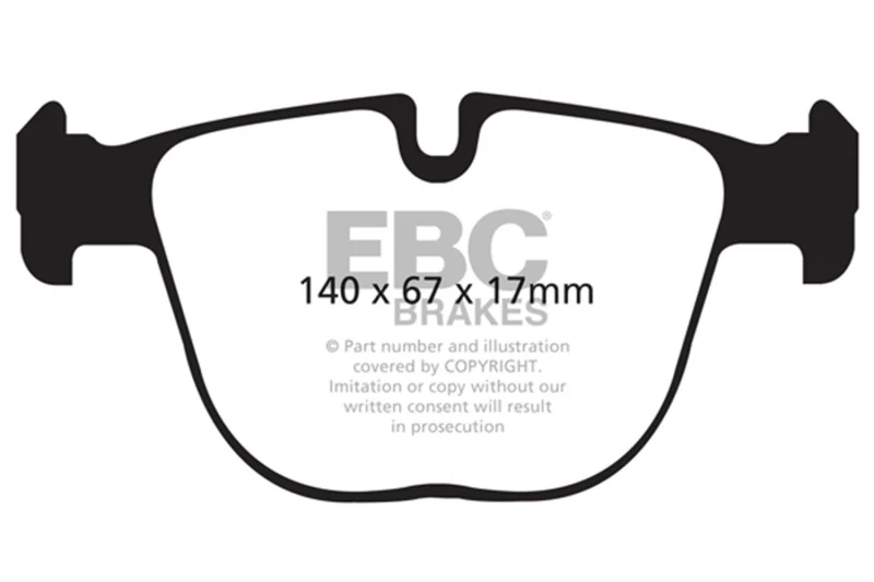 EBC 10-11 BMW X5M 4.4TT Bluestuff Rear Brake Pads - Image 2