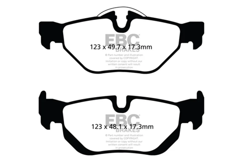 EBC 13-15 BMW X1 Bluestuff Rear Brake Pads - Image 2