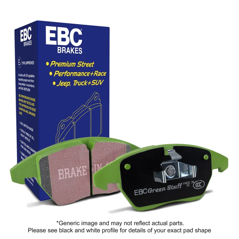 EBC 14+ Mazda 6 2.5 Greenstuff Front Brake Pads - Image 3