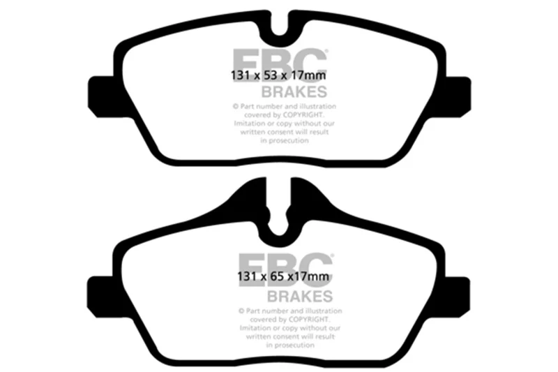 EBC 14+ Mini Hardtop 1.5 Turbo Cooper Redstuff Front Brake Pads - Image 2