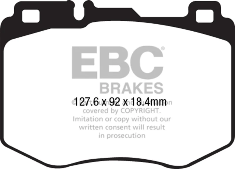 EBC 15-16 Mercedes-Benz C400 (W205) 3.0 Twin Turbo 4-Matic Redstuff Front Brake Pads - Image 2