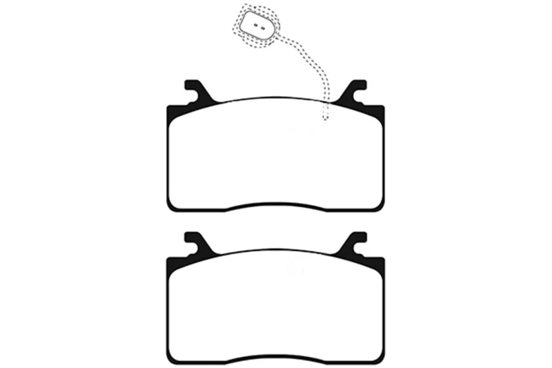 EBC 2016+ Alfa Romeo Guilia 2.0T Greenstuff Front Brake Pads - Image 2
