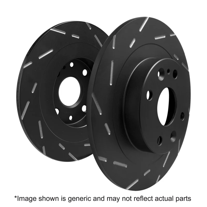 EBC 2016+ Mini Cooper Convertible (F57) 1.5L Turbo USR Slotted Rear Rotors - Image 2