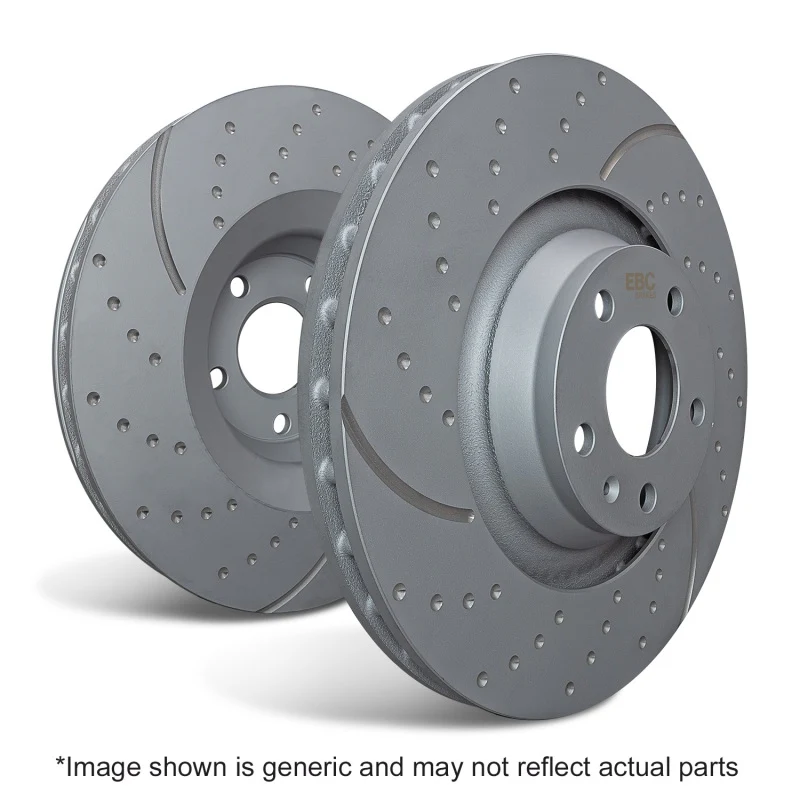 EBC 2017 Alfa Romeo Stelvio GD Sport Slotted and Dimpled Rear Rotors - Image 2