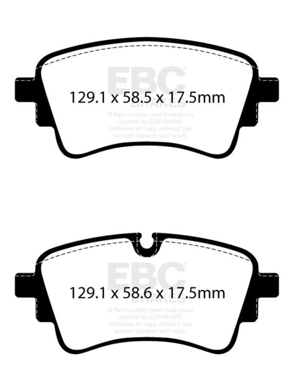 EBC 2020+ Audi A4 B9 2.0T Yellowstuff Rear Brake Pads - Image 2