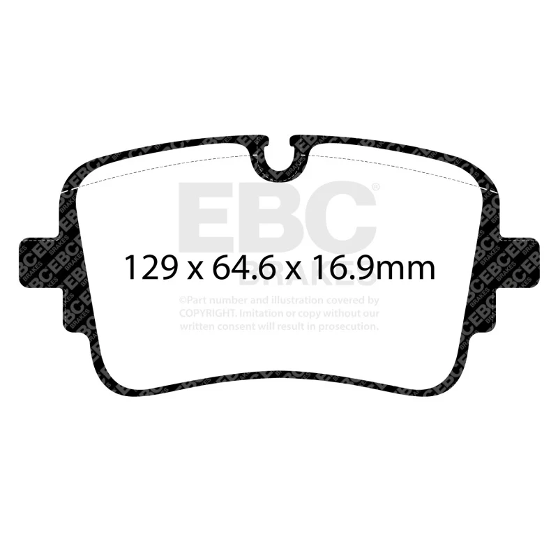 EBC 2020+ Audi A8 Quattro (D5) 3.0TT Yellowstuff Rear Brake Pads - Image 2