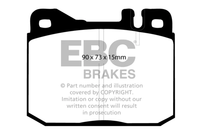 EBC 76-79 Mercedes-Benz 230 Ultimax2 Front Brake Pads - Image 2