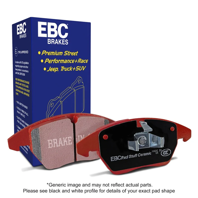 EBC 94-99 BMW M5 3.8 (E34) Redstuff Rear Brake Pads - Image 3