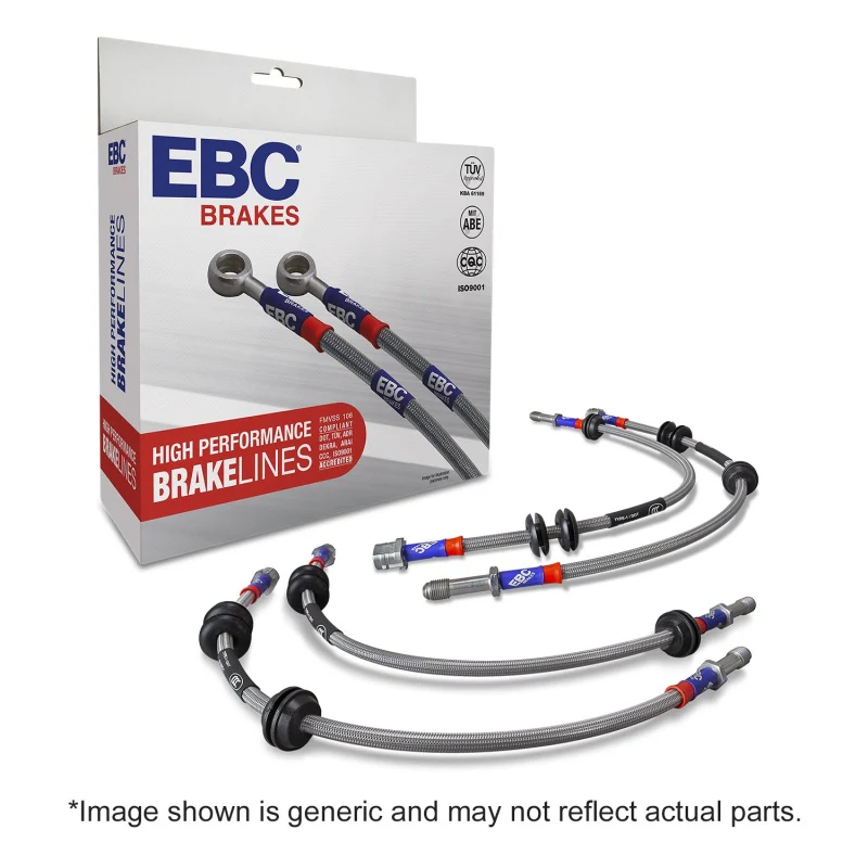 EBC 99-04 Ford Mustang Cobra (4th Gen) 4.6L Stainless Steel Brake Line Kit - Image 2