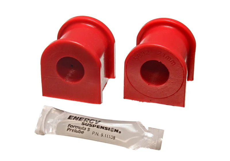 Energy Suspension 05-07 Scion tC Red 21mm Front Sway Bar Bushing Set - Image 2