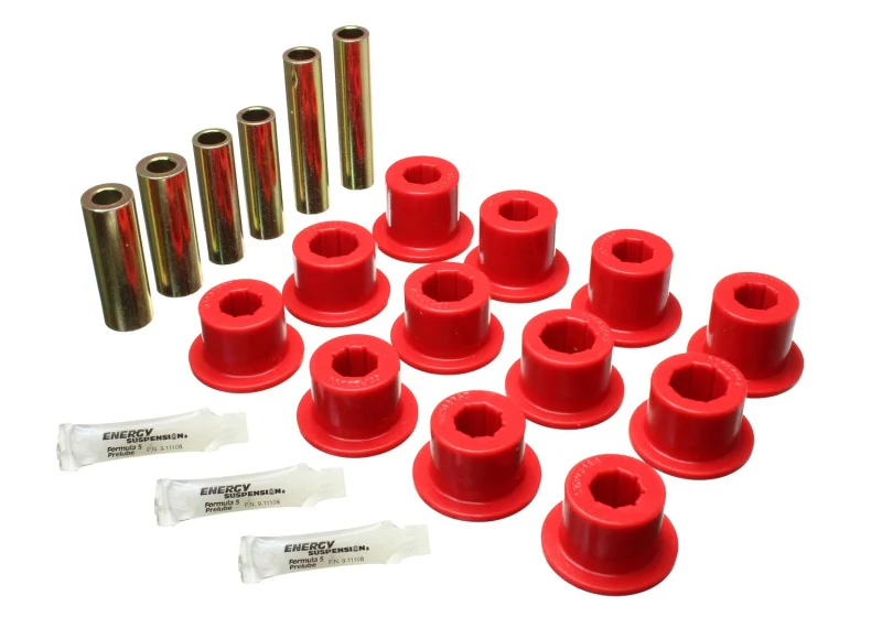 Energy Suspension 07-21 Toyota Tundra Red Rear Leaf Spring Shackle Bushing Set - Image 2