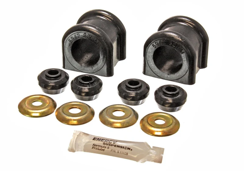 Energy Suspension 2006-08 Dodge Ram 1500/2500/3500 4WD 32mm Black Front Sway Bar Bushing Set - Image 3